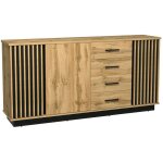 Mobilier1 - commode tenodeu 124 , avec tiroirs et portes, nombre de tiroirs: 0, 88x178x40cm