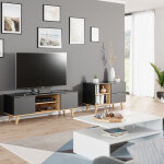 Commode avec tiroirs nautica, anthracite, 90 x 61 cm, vicco