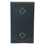 Commutateur � bouton - poussoir 1p 10a ave noir sistema 45 45353