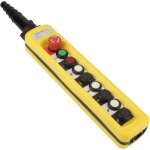 Commutateur de bouton poussoir de grue � cha�nes de grue avec l'arr�t d'urgence, contr�leur de levage ...