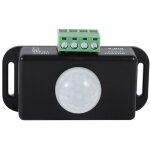 Commutateur de capteur de mouvement � led, commutateur de d�tecteur de mouvement infrarouge pir de s�curit� ...