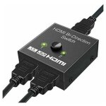 Commutateur hdmi, adaptateur hdmi splitter 4k bidirectionnel 2 entres 1 sortie ou commutateur 1 entre ...