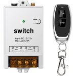 Commutateur de télécommande sans fil commutateur de télécommande sans fil dc à circuit unique 12v (blanc) ... Commutateur de télécommande sans fil commutateur de télécommande sans fil dc à circuit unique 12v (blanc) ...