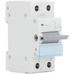 Commutateur de transfert manuel � double puissance, montage sur rail din, verrouillage simple face, 1p, ...