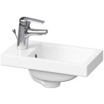 Cersanit - como lavabo pour meuble 40x22 cm avec trou pour robinetterie au milieu (k32 - 001 - box)
