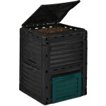 Composteur de jardin, 230l, plastique, activateur de compost déchets cuisine et jardin, hlp: 80x60x57 ... Composteur de jardin, 230l, plastique, activateur de compost déchets cuisine et jardin, hlp: 80x60x57 ...