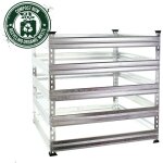 Composteur de jardin en métal 900 litres - 100 x 100 cm Composteur de jardin en métal 900 litres - 100 x 100 cm