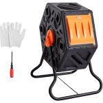 Mophorn - vevor composteur de jardin rotatif 70 l bac a compost rotatif 360 en pp et acier sans bpa ...