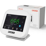 Compteur de co2 curconsa d�tecteur de co2 avec temp�rature ambiante, humidit� et horloge, capteur ndir ...