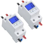 Compteur �lectrique monophas� 5 - 80a 230v 50hz compteur d'�nergie �lectrique num�rique avec �cran lcd ...