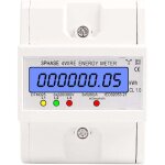 Compteur d'�nergie triphas� � 4 fils 220 / 380v 5 - 80a consommation d'�nergie compteur kwh installation ...
