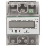 Compteur d'energie triphase a 4 fils 220 / 380v 5 - 80a consommation d'energie kwh compteur installation ...