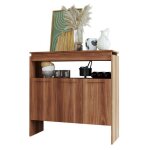Comptoir bar 3 portes 3 niches ch�taignier float l 90 h 90 p 29. 5 cm