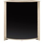 Comptoir de bar chne naturel et noir snack 96cm