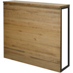 Comptoir icub style industriel 120x30x110 noir ? vieilli