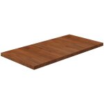 The living store comptoir de salle de bain marron fonc� 80x40x2, 5 cm bois trait� - comptoir salle de ...