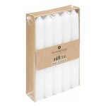 Comptoirdelabougie - lot de 10 bougies bton dco 'hugo' 16cm blanc
