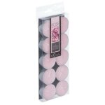 Lot de 10 bougies chauffe - plat parfum�es 3, 7cm rose