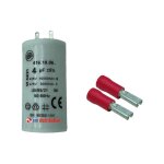 Condensateur 4f avec fiches d'adaptation pour moteur de volet roulant bubendorff