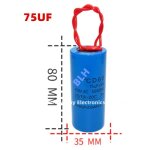 M - e - condensateur de d�marrage avec coque en plastique, cellule �lectrolytique, cd60, 450v, 450ylique, ...