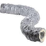 Conduit aluminium isol� - laine de verre 25mm �150 - longeur 10m