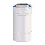 Conduit concentrique polypropylne ten diamtre 60 / 100 - longueur 250 mm