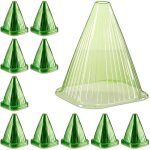 C�nes de for�age, lot de 240, accessoire plantes, protection contre escargot et oiseaux, pvc, cloche, ...