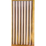 Rideau de porte lanires plastique marron / beige