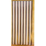 Rideau de porte lani�res plastique marron / beige