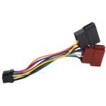 Connecteur adaptateur de faisceau de c�blage iso 16 broches pour autoradio alpine (remplacement pour ...