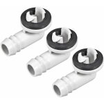 Connecteur coude raccord pour climatisation drainage tuyau - 15mm - mini - split unit�s et fen�tre ac ...