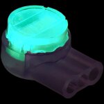 Bizline - connecteur courants faibles - 3 entr�es - pour fils monobrins - boite de 100 330033