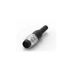 Connecteur din rs pro 12 contacts, mle, montage sur cble, a souder ( prix pour 1 )