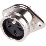 Rs pro - connecteur din 3 contacts, femelle, montage sur ch�ssis ( prix pour 1 )