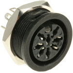 Rs pro - connecteur din 8 contacts, femelle, montage panneau ( prix pour 1 )