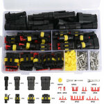 Connecteur �lectrique voiture �tanche kits imperm�able � l'eau connecteurs 1 / 2 / 3 / 4 broches pour ...