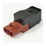 Connecteur pine femelle 2 voies brun avec protection et base