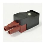 B. m. - connecteur pine male 2 voies brun avec protection et base