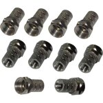 Connecteur f m�le - aerzetix - 10x - 5mm twist - on - c�ble rg58 - antenne tv satellite