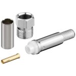 Connecteur femelle fme  sertir pour rg 58 / u, avec contact dor.