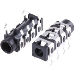 Rs pro - connecteur jack 3, 5 mm femelle montage sur ci, 4 ples