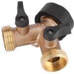 Connecteurs  y avec adaptateur robinet eau laiton connecteur tube 2 voies y forme 3 / 4 pour arrosage ...