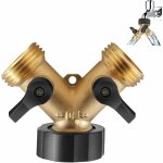 Connecteur en y, connecteur de tuyau, robinet de lave - linge double, distributeur en y � 2 voies, 3 ...