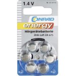 Pile bouton za 675 zinc - air conrad energy 630 mah 1. 4 v 6 pc(s)