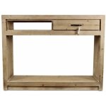 Console 1 tiroir naturel - bois - naturel - décoration d'autrefois Console 1 tiroir naturel - bois - naturel - décoration d'autrefois