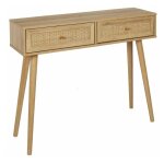 Paris prix - console 2 tiroirs en bois 'bali' 100cm naturel