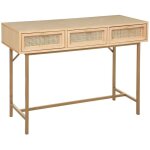 Atmosphera - console 3 tiroirs rayo cannage rotin l110cm crateur d'intrieur