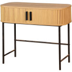 Console en bois et mtal  lamelles kyoto