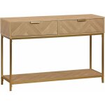 Sweeek - console. budapest. deux tiroirs. une �tag�re. l 110 x l 35 x h 75cm