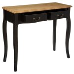 Atmosphera - console déco 2 tiroirs 'chrysta' noir Atmosphera - console déco 2 tiroirs 'chrysta' noir
